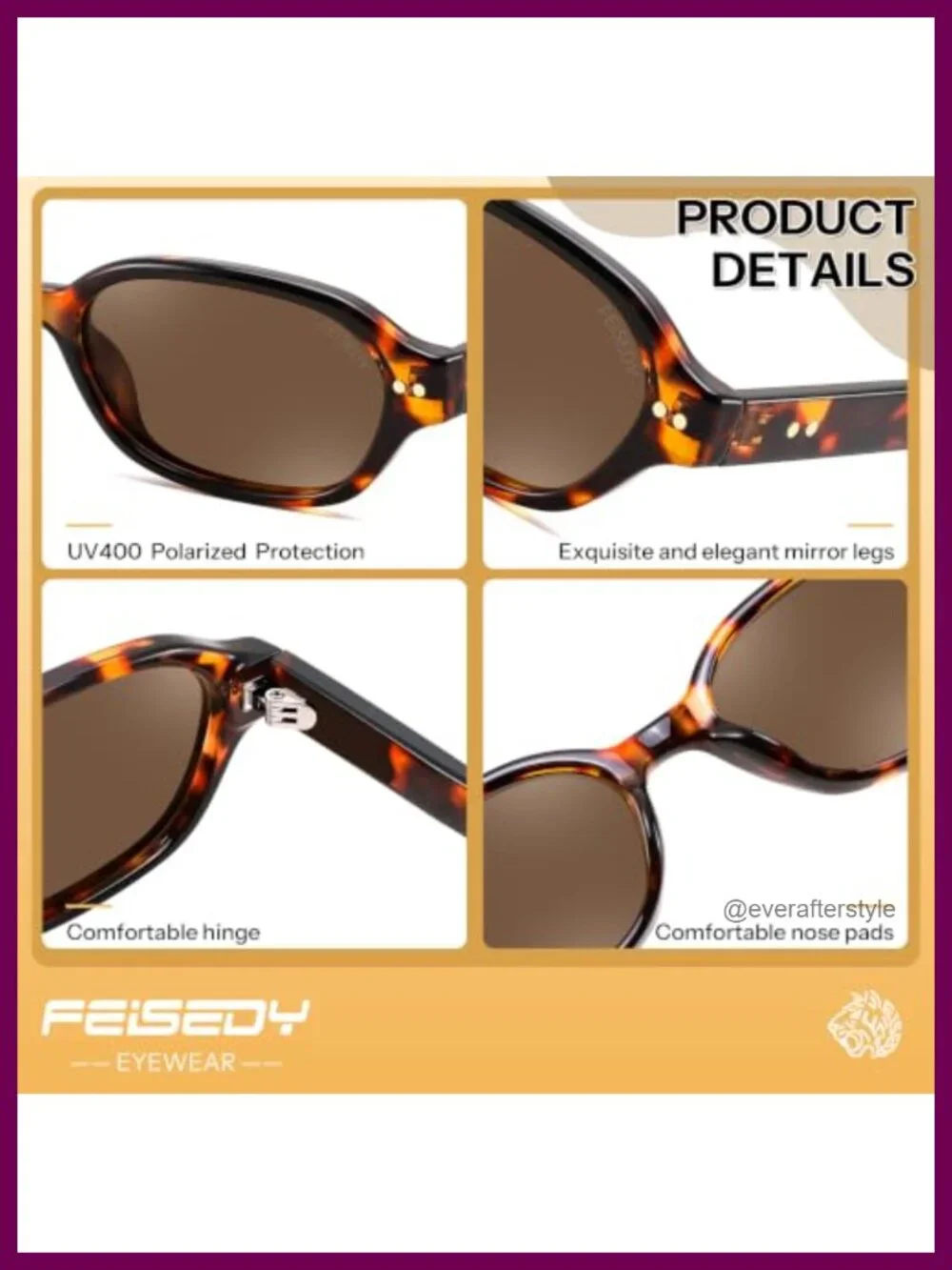 Retro Polarized Rectangle Sunglasses Y2K 90s UV400 Protection Lightweight